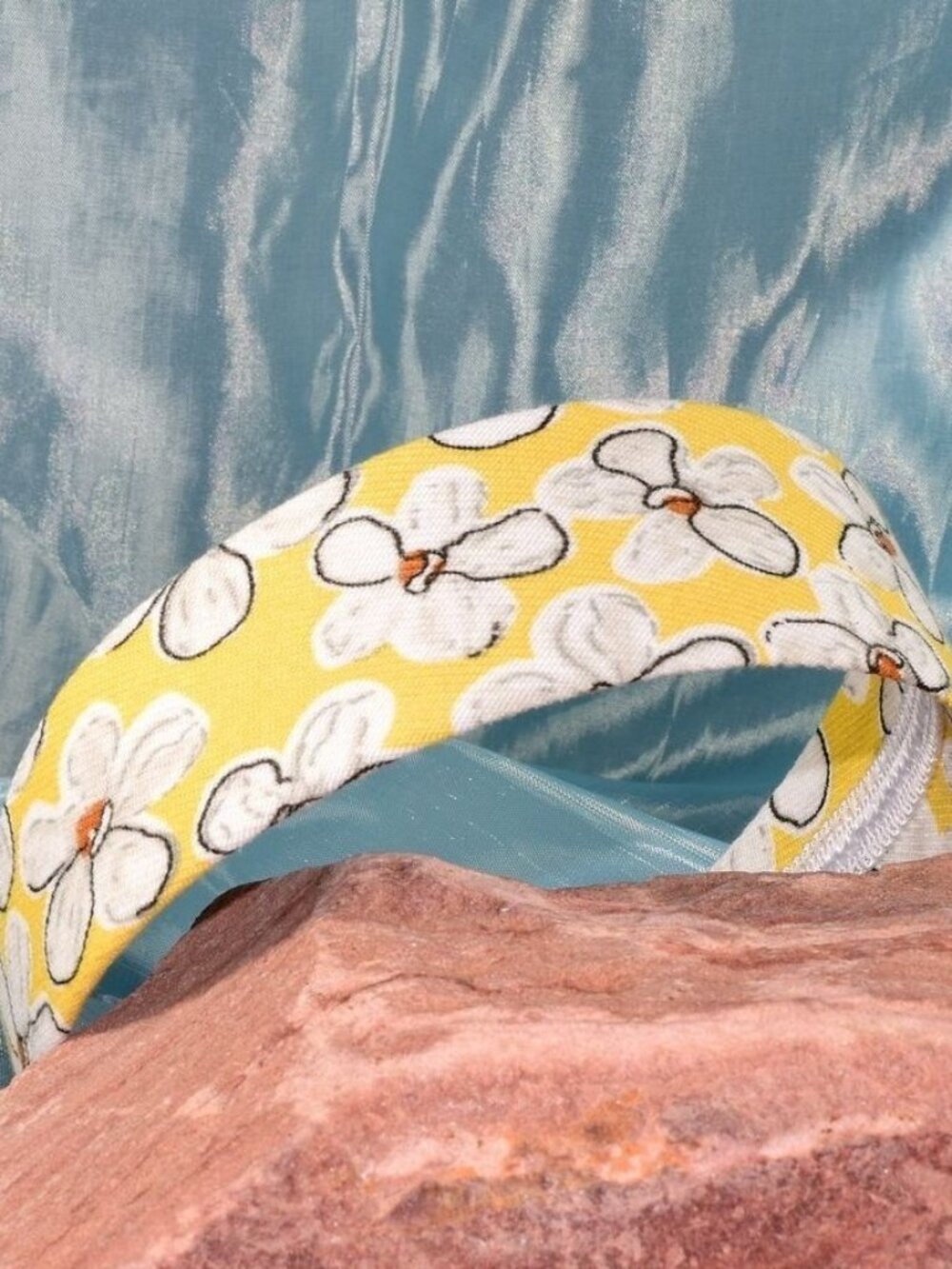 Raelynn Chris Artistic Flowers on Yellow Floral Pattern Headband Gift Packaged
